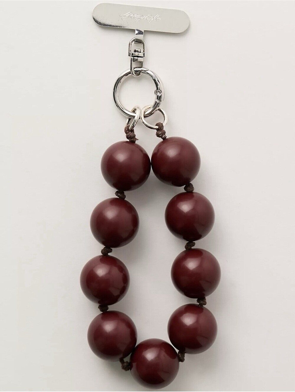 NEW Free People Bauble Phone Wristlet - Chocolate brown.